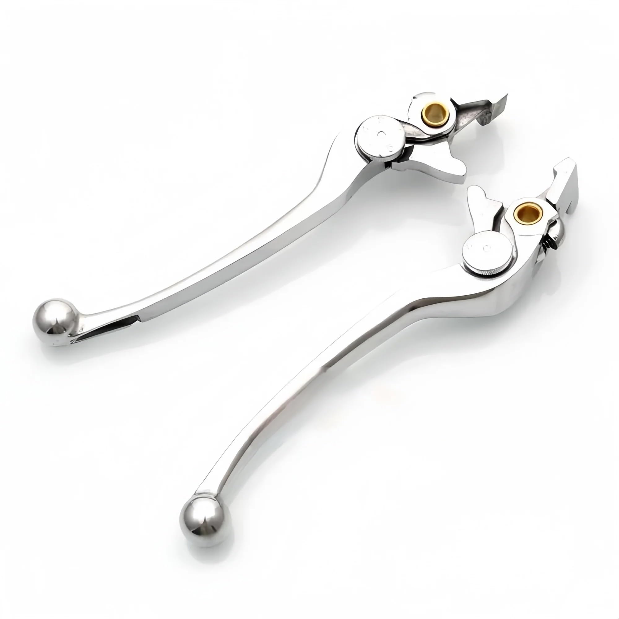 Levier d'embrayage et de frein Poignée de levier frein et d'embrayage pour BMW C650, C650GT C600, finition polie qualité(Noir,Left)
