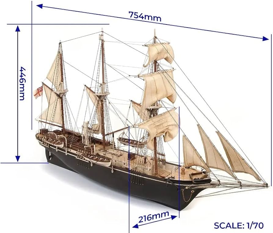 Amazon | 木製帆船模型キット アークレー エンデュランス （初心者には