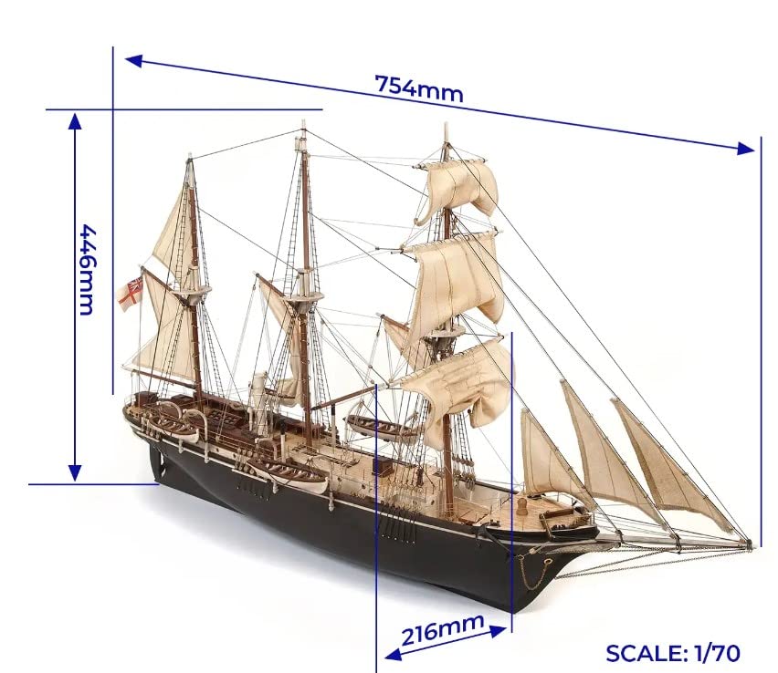 Amazon | 木製帆船模型キット アークレー エンデュランス （初心者には