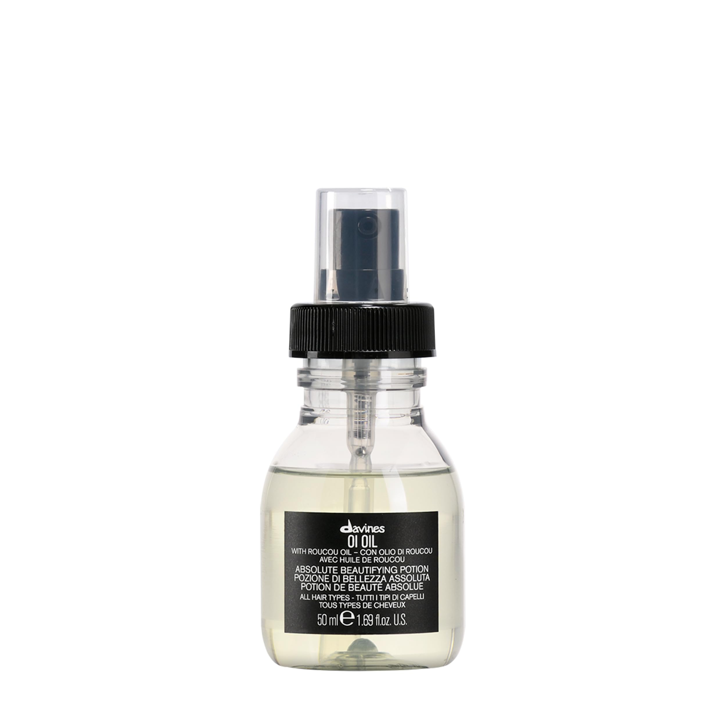 Davines OI Oil - Trattamento multifunzione in olio - Dona morbidezza, lucentezza intensa e controllo dell'effetto crespo - 50 ml