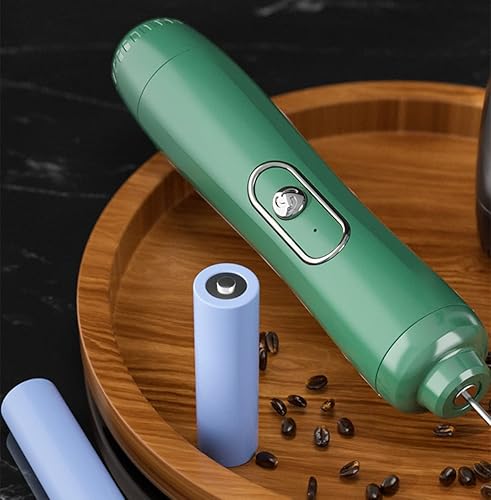 Miniatura 4 de BMFHJEQ Espumador de leche portátil para café batidor eléctrico de mano espumador de viaje de 3 velocidades espumador de leche eléctrico para café