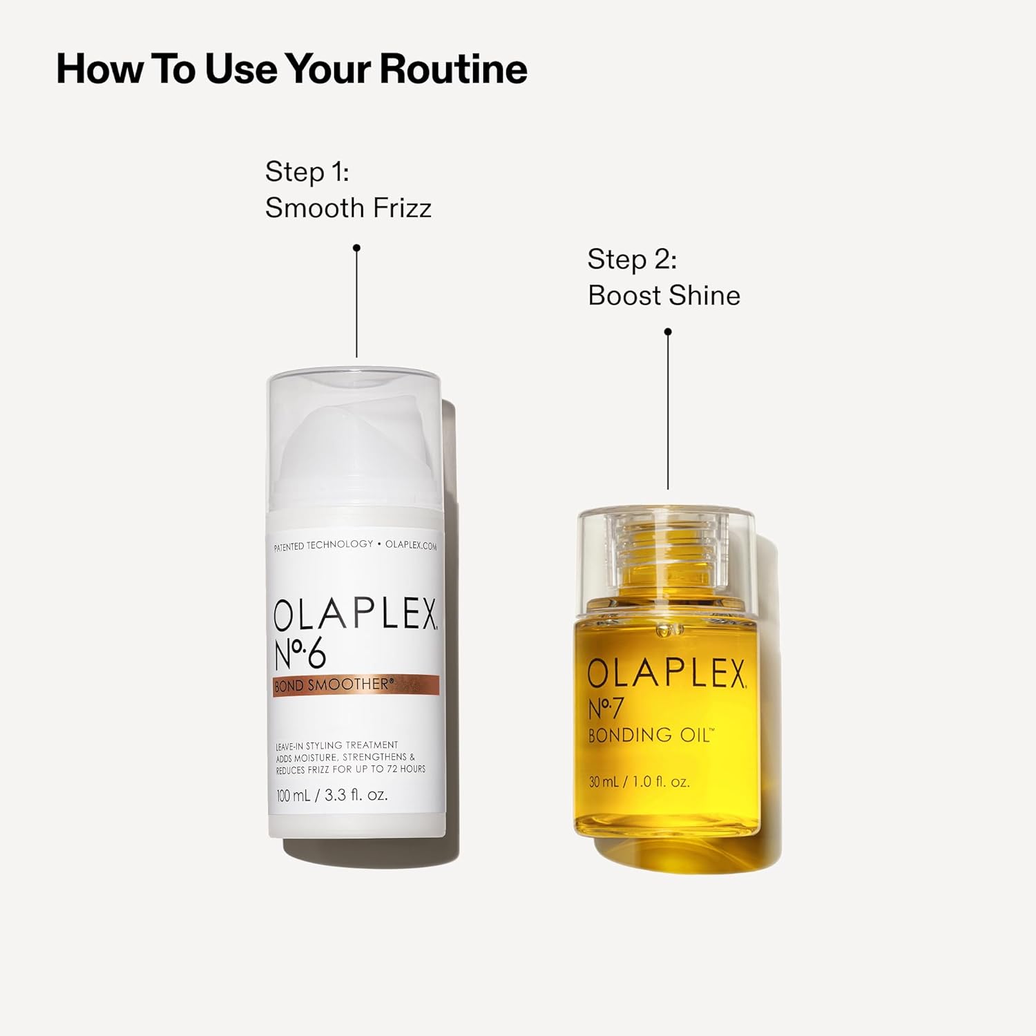 Olaplex Endless Shine Smooth Hair Gift Set: Limited Edition Set with No. 7 Bonding Oil & No. 6 Bond Smoother | Instant Shiny, Smoother Hair & Heat Protection | For Coily, Curly, Straight, & Wavy - Image 7