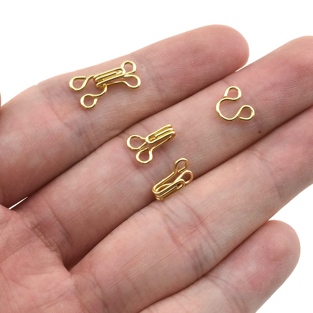 Yadaland Sewing Hooks and Eyes Clasp for Bras Closures Fixed Dress