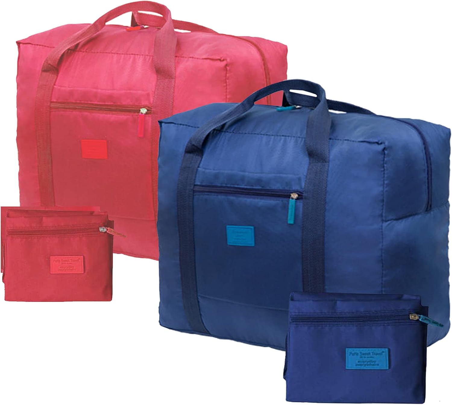 Travel Duffel Bag 2 PCS Carry on Luggage Bag Foldable