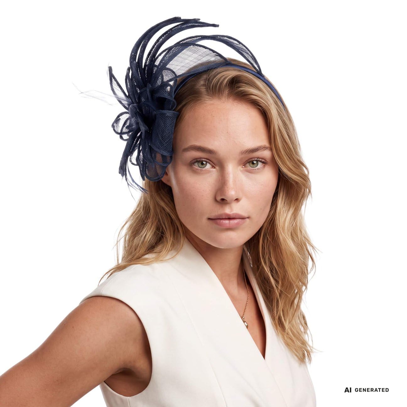 Seeberger Vanola Sinamay Fascinator Haarschmuck Kopfschmuck Haarreif Damen - Frühling-Sommer Sommer