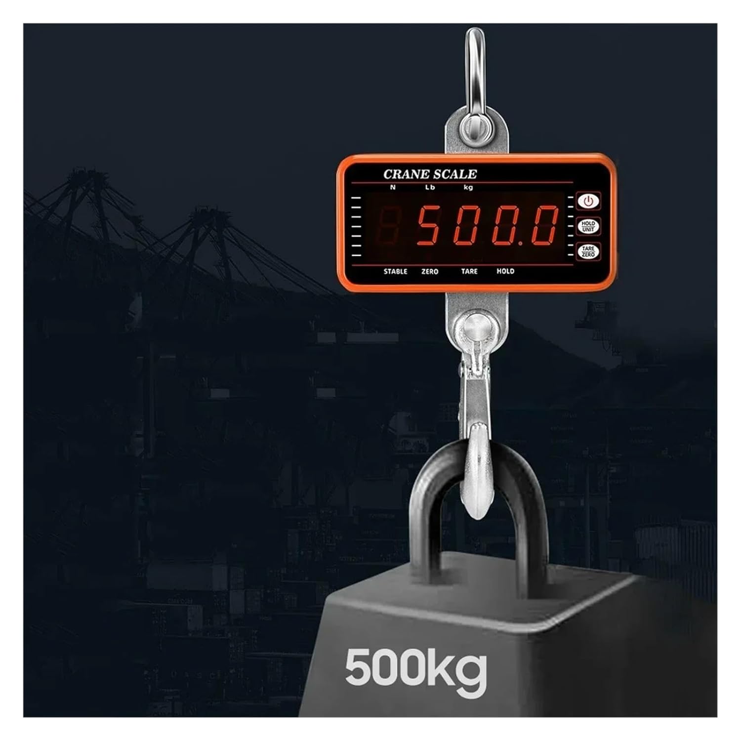 Hanging Scale Luggage Scales Digital Crane with 65ft Remote Control Heavy Duty Dimmable LED Industrial Hook Strong Capacity