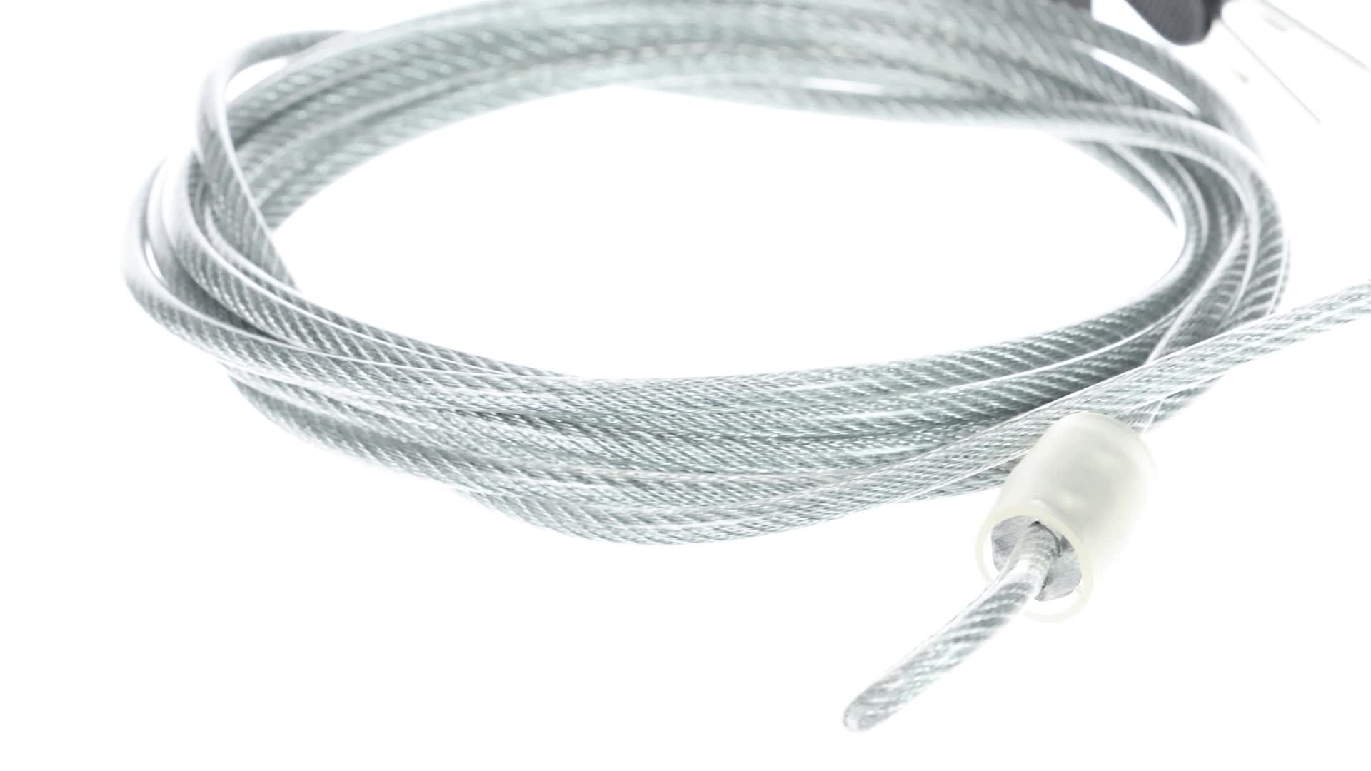 Cavo Di Sicurezza In Acciaio Con Lucchetto - 3m Diametro 4mm | 3 Chiavi - Foto 4