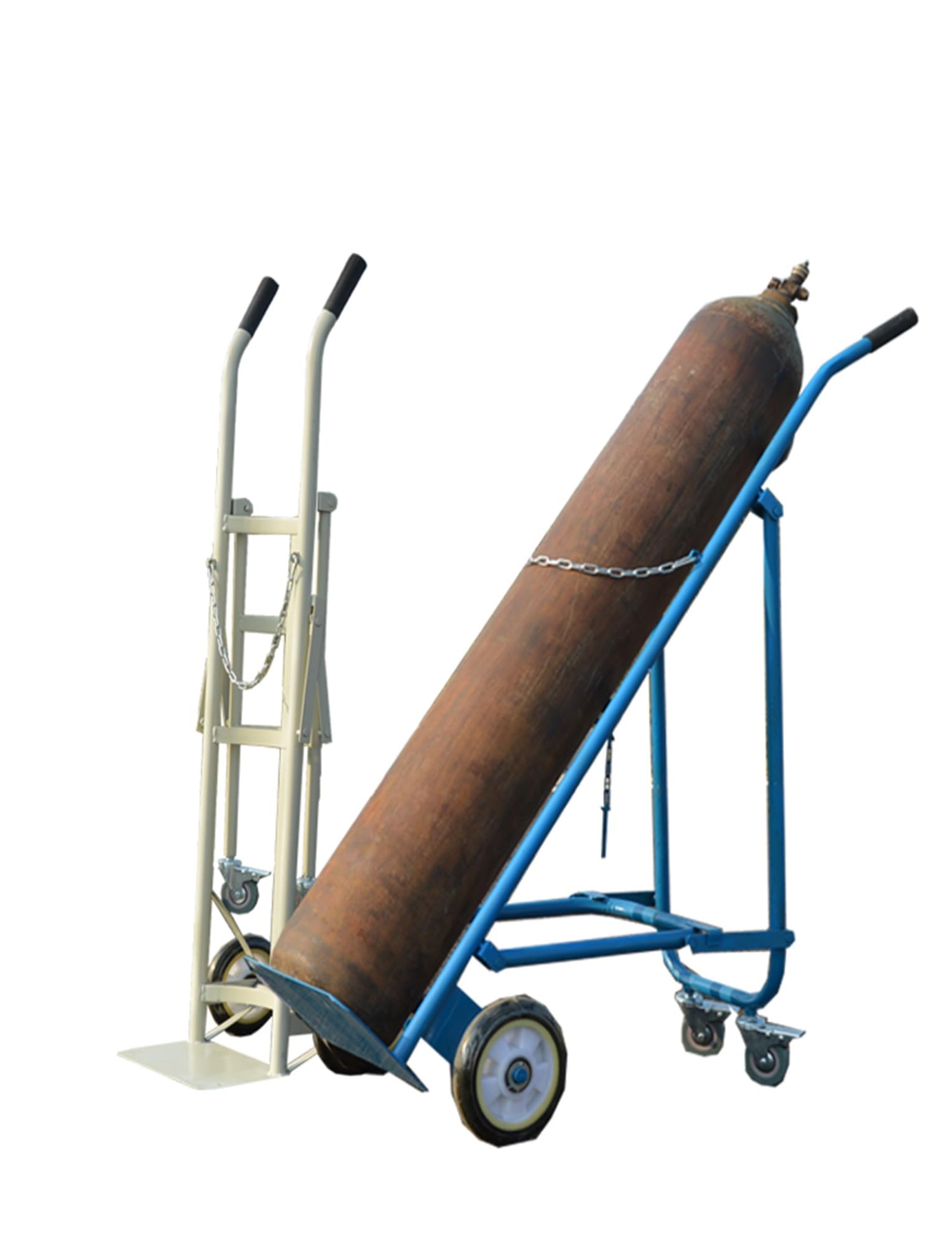 Carrello pieghevole con cilindro di ossigeno con supporto resistente per uso domestico e medico