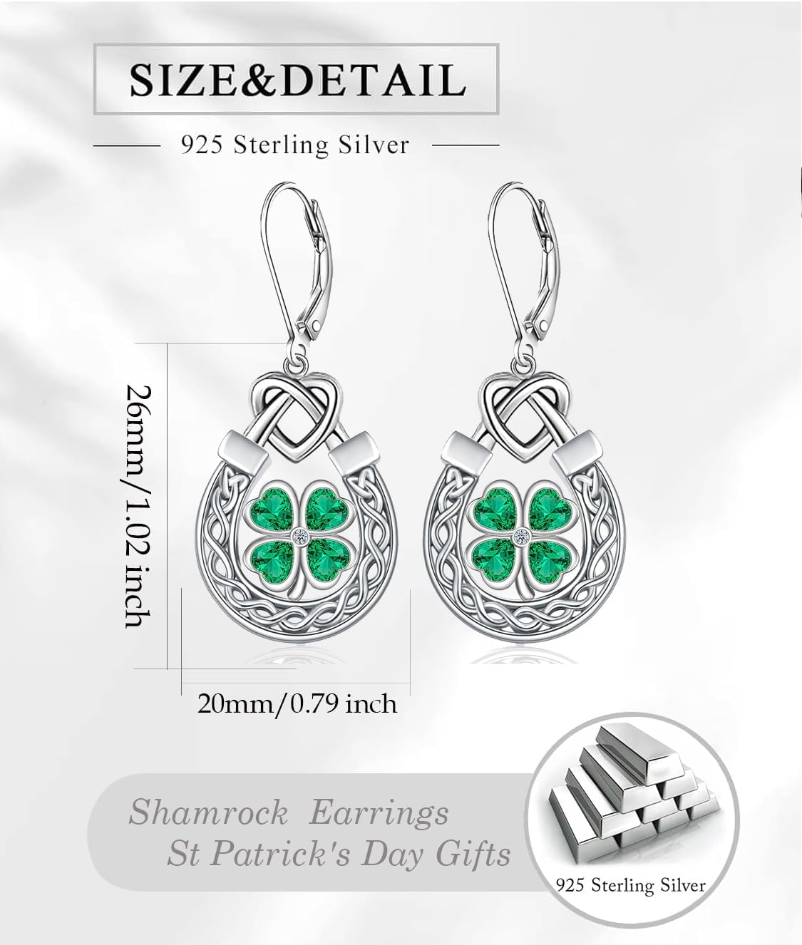 St Patrick's Day/Snowflake/Black Earrings for Women 925 Sterling Silver Teardrop Filigree Boho Western Dangle Drop Earrings Black Onyx Christmas Jewelry for Her