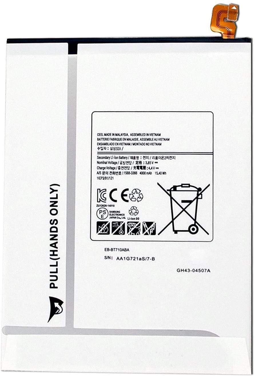 EB-BT710ABE EB-BT710ABA Remplacement de la Batterie de la Tablette pour Samsung Galaxy Tab S2 8.0" 3G WiFi LTE-A SM-T710 T710X T713 T715 T715N T715C T715Y T715N0 T719 T719C T719Y T719N(3.85V 4000mAh)