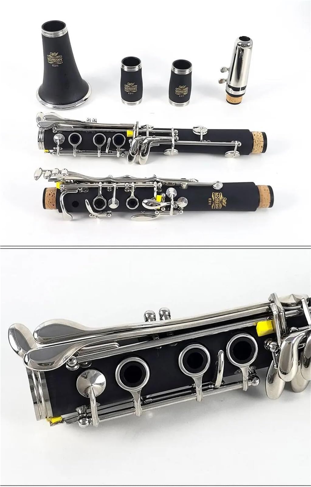 Clarinete Profesional De 17 Teclas Clarinete | Construcción de resina ABS.(E 212)