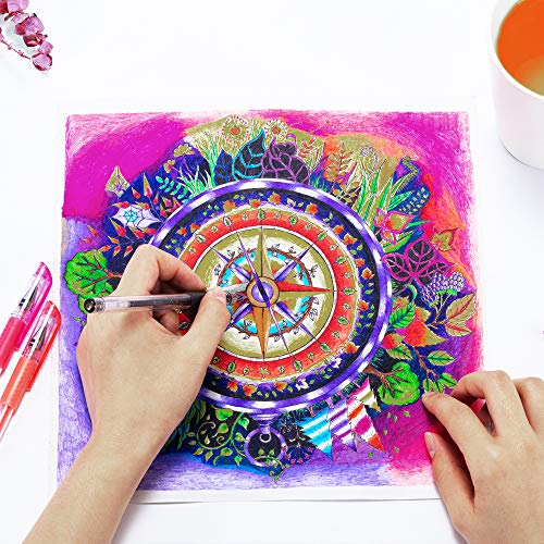 Aen Art MD1114 Glitter Gel Pens Colored Fine Tip Markers thumb #6