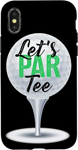 iPhone XXS Let's Par Tee - Divertida fiesta de golf para Golf Pun Golfista Case