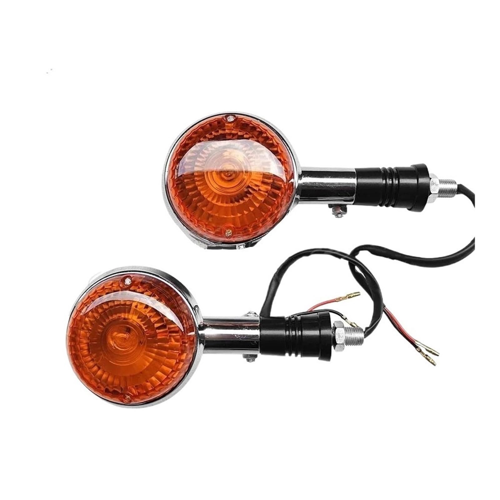 Intermitentes de Moto con Acabado Cromado Luces de Señalización para Yamaha Virago VMAX 7