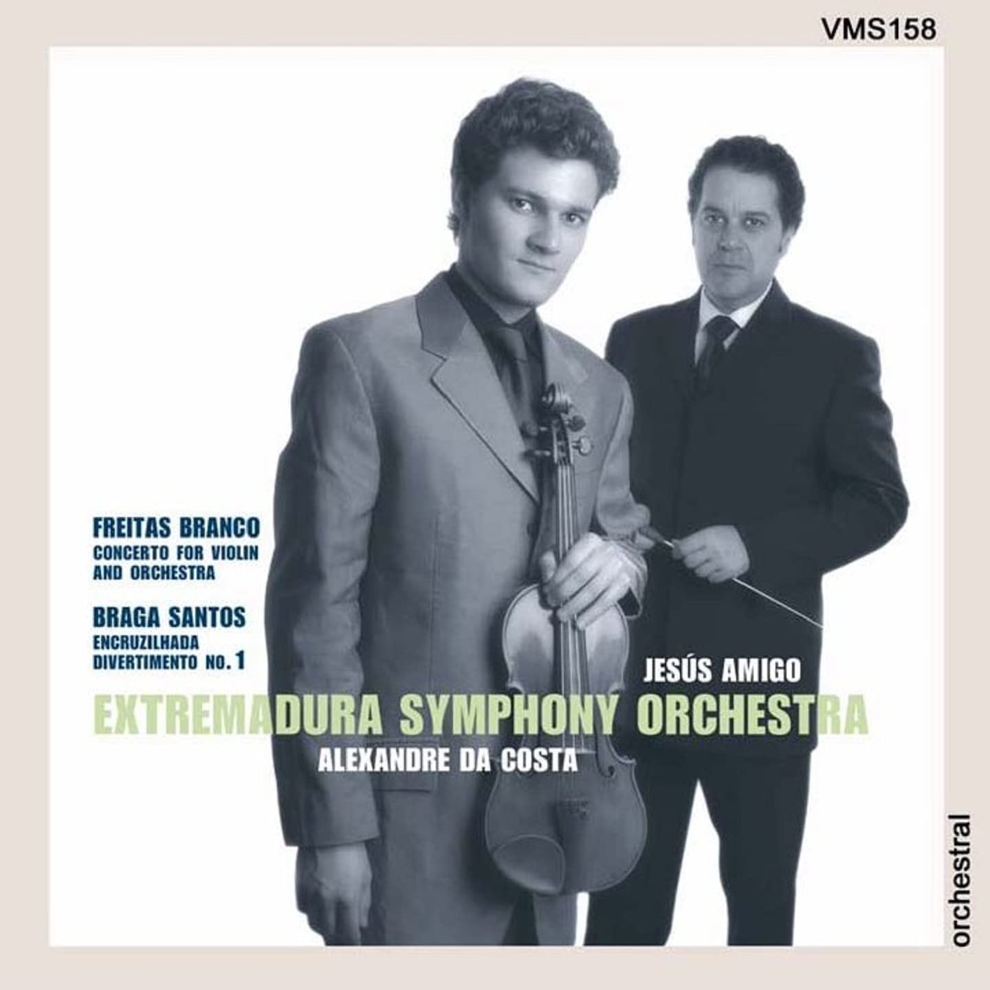 Freitas Branco Luis De (1890-1955): Concerto For Violin And Orchestra. Joly Braga Santos (1924 [Audio CD] VARIOUS ARTISTS