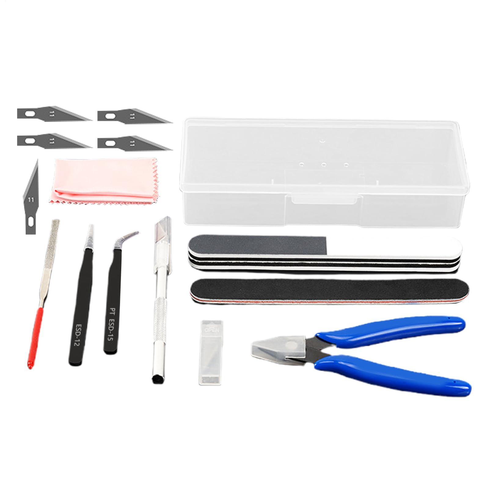 3Dプリントツール - ホビービルディングキットハードウェア | ポータブルクリーニングツール サンディング彫刻 研磨 ディテールアップ ホビー 木工工芸