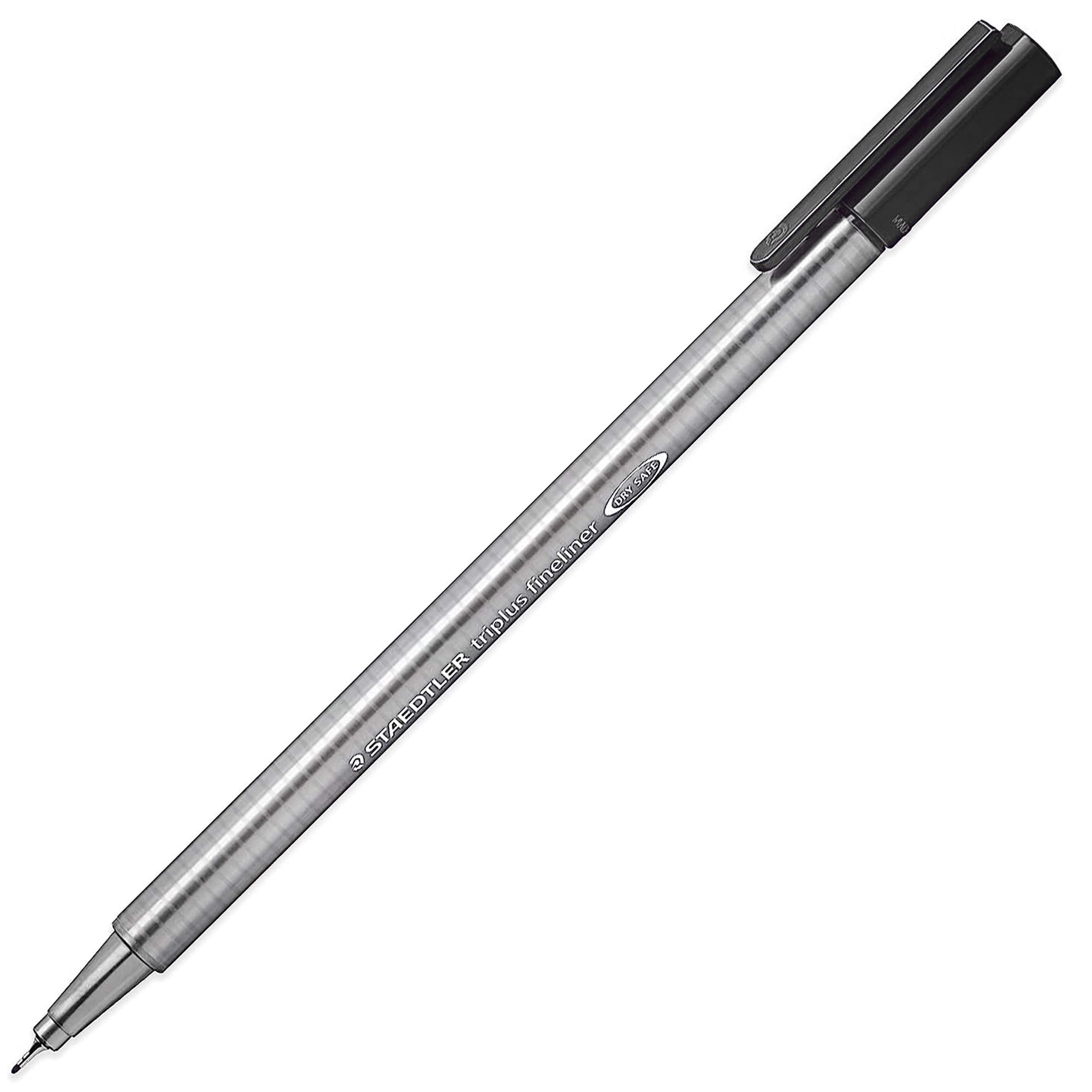 STAEDTLER 334 Triplus Fineliner Superfine Point Pens - 0.3mm - Black, Blue, Red, Green, Violet - Wallet of 10 - Image 2
