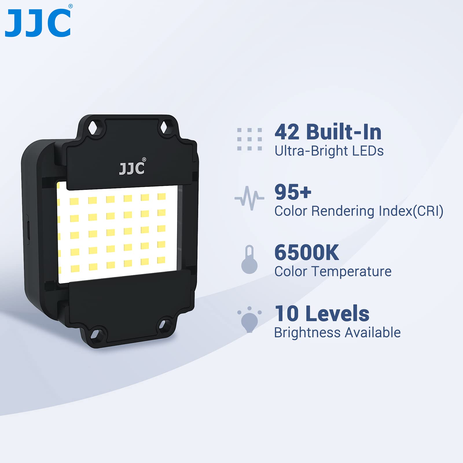 JJC Slide & Film Remake, avec Support de Montage pour Diapositive 1 x 35 mm, 1 Support de Film en Bande et Lumière LED, Ensemble de Lumière LED 6500K à 10 Niveaux pour la Copie Négative