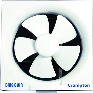 Crompton Brisk Air 150 mm (6 inch) Exhaust Fan for Kitchen, Bathroom and Office (White) Price In India