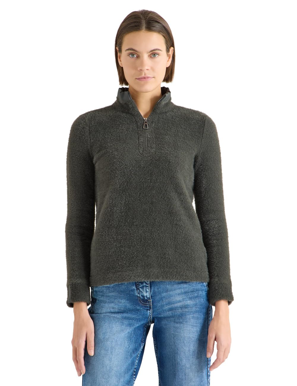 Cecil Damen Federgarnshirt mit Tape