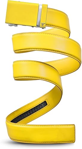 Mission Belt Cinturón de trinquete de cuero para hombre, colección Solid de 1.575 in
