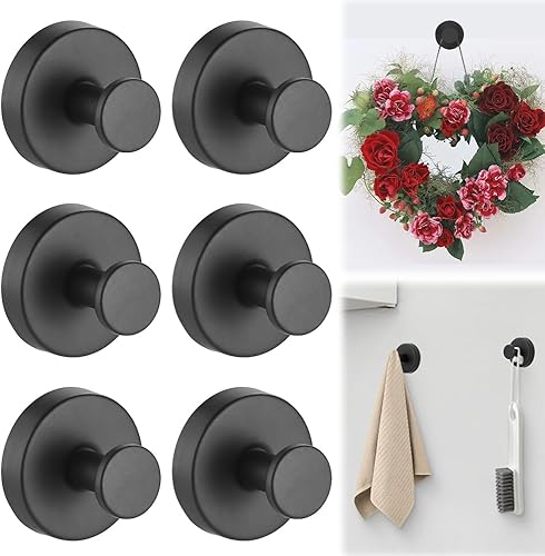 Miniatura 9 de Ganchos de ventosa para coronas en vidrio, ganchos de lujo sin taladro, colgador de corona para puerta delantera, ganchos de metal para toallas para