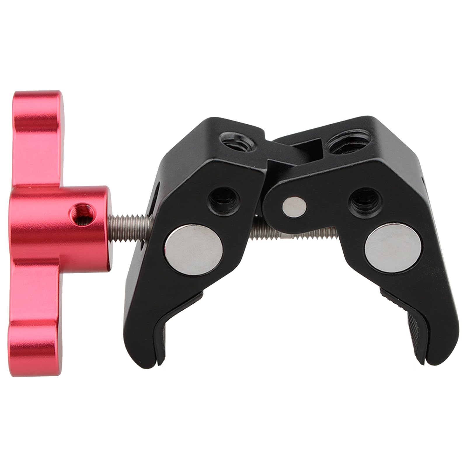 Abrazadera de aluminio con rosca de 1/10.2 cm-20 y 3/20.3 cm-16, abrazadera de clavado de aluminio para accesorios de fotografía, accesorio de equipo
