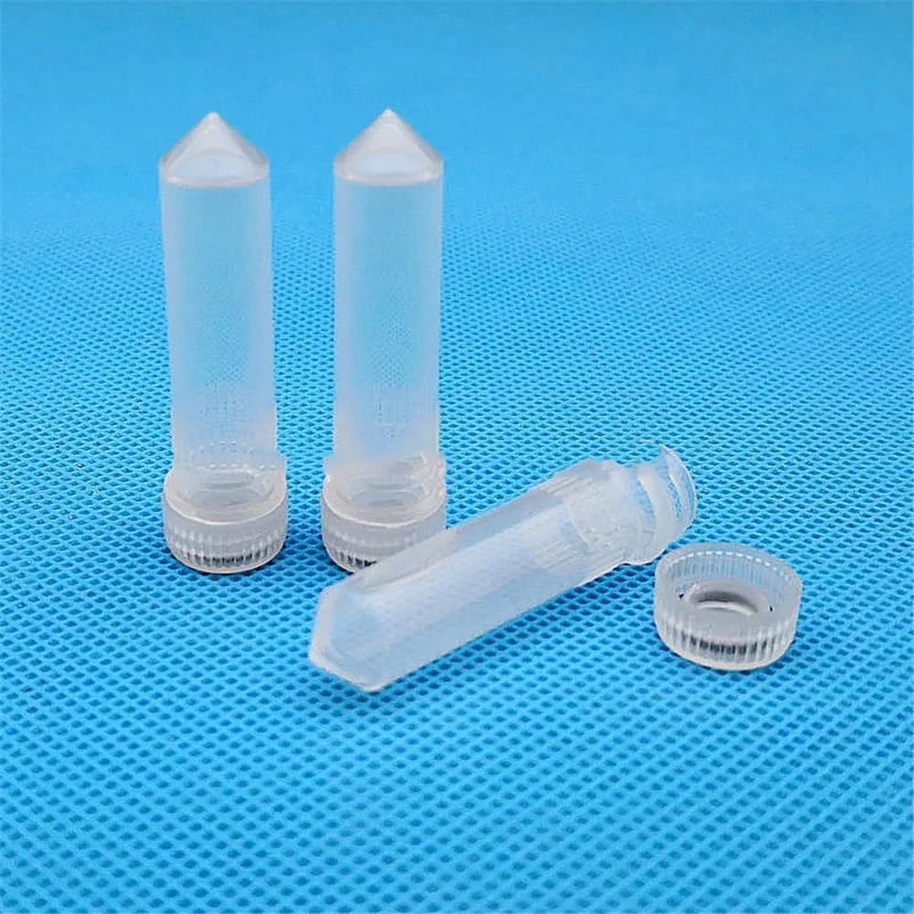 Attrezzature e forniture di laboratorio Provette da laboratorio in plastica 2 ml con fondo conico for campioni biologici guarnizione