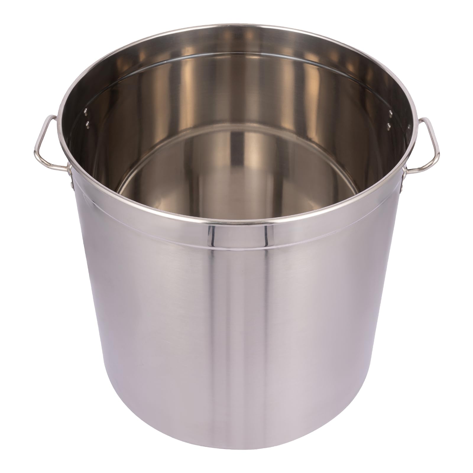 Garnek do zupy ze stali nierdzewnej 98 l, do gastronomii, duży garnek do gotowania, z uchwytami i pokrywką, Ø 51,5 cm, wysokość: 50 cm, do wszystkich rodzajów kuchenek i dużych kuchni