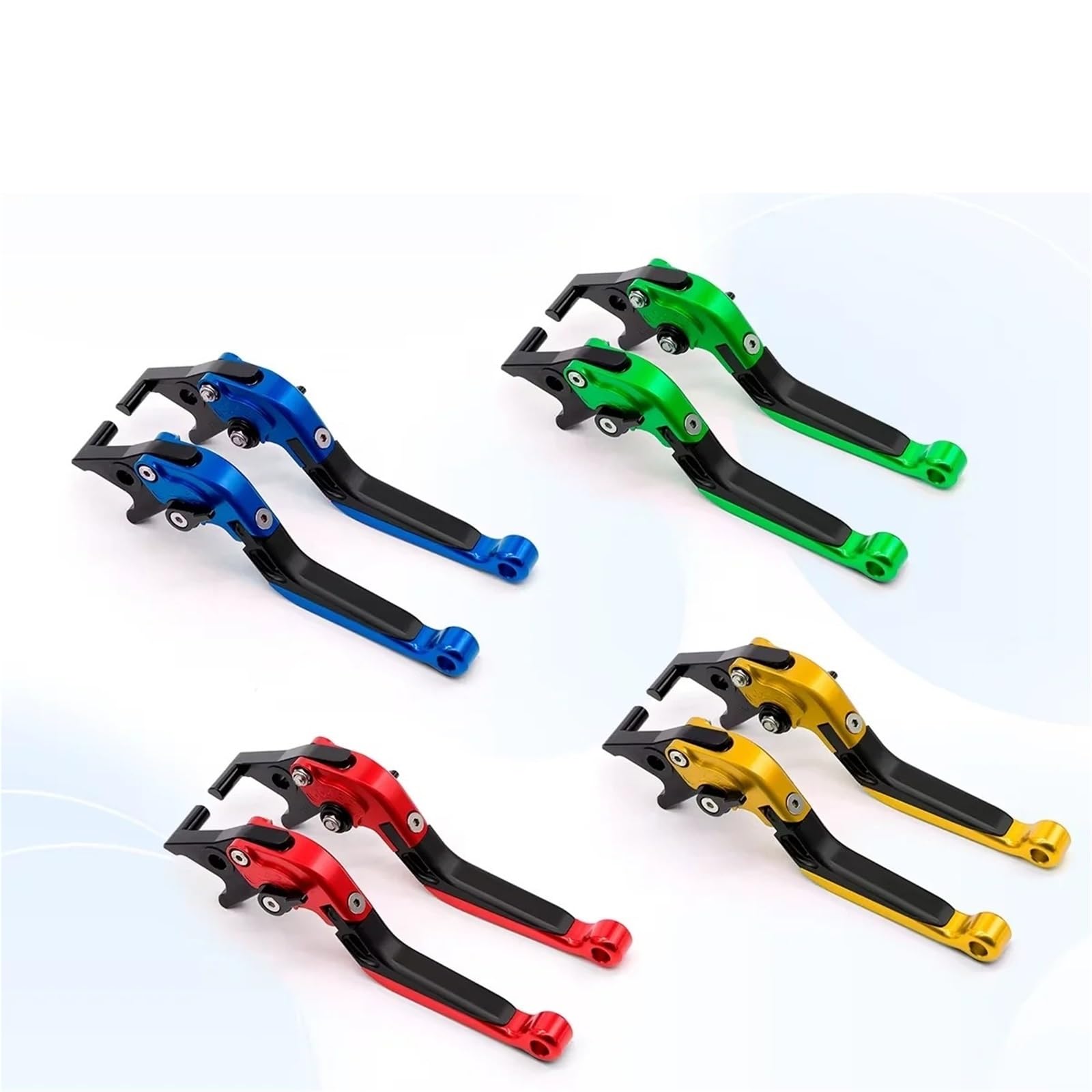 Levier Frein Et D'embrayage Pour PCX125 PCX150 PCX160 2010-2020 2019 2018 2017 Levier D'embrayage De Frein Pcx Accessoires Moto Ensemble Poignées Réglables(PCX-BK.BK.BK.R)
