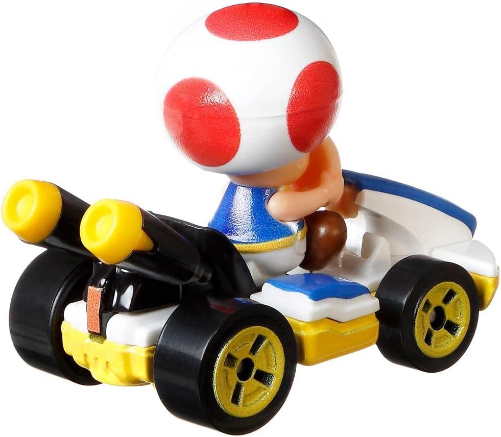 Hot Wheels Mario Kart Toad with Standard Kart Racer, GJH63 image 3