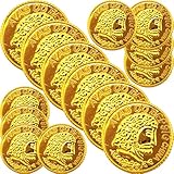 Trésor d'or ! célébrez votre fête avec ces fausses pièces de monnaie, un complément parfait à votre décoration ! pièces de pour enfants