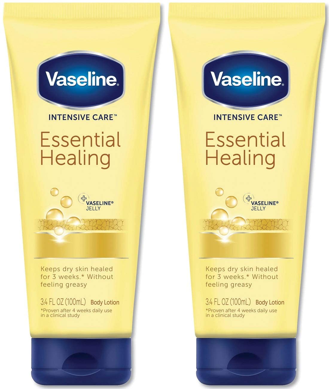 Vaseline Intensive Care Essential Healing Lotion, 3.4 Ounce (Pack of 2)