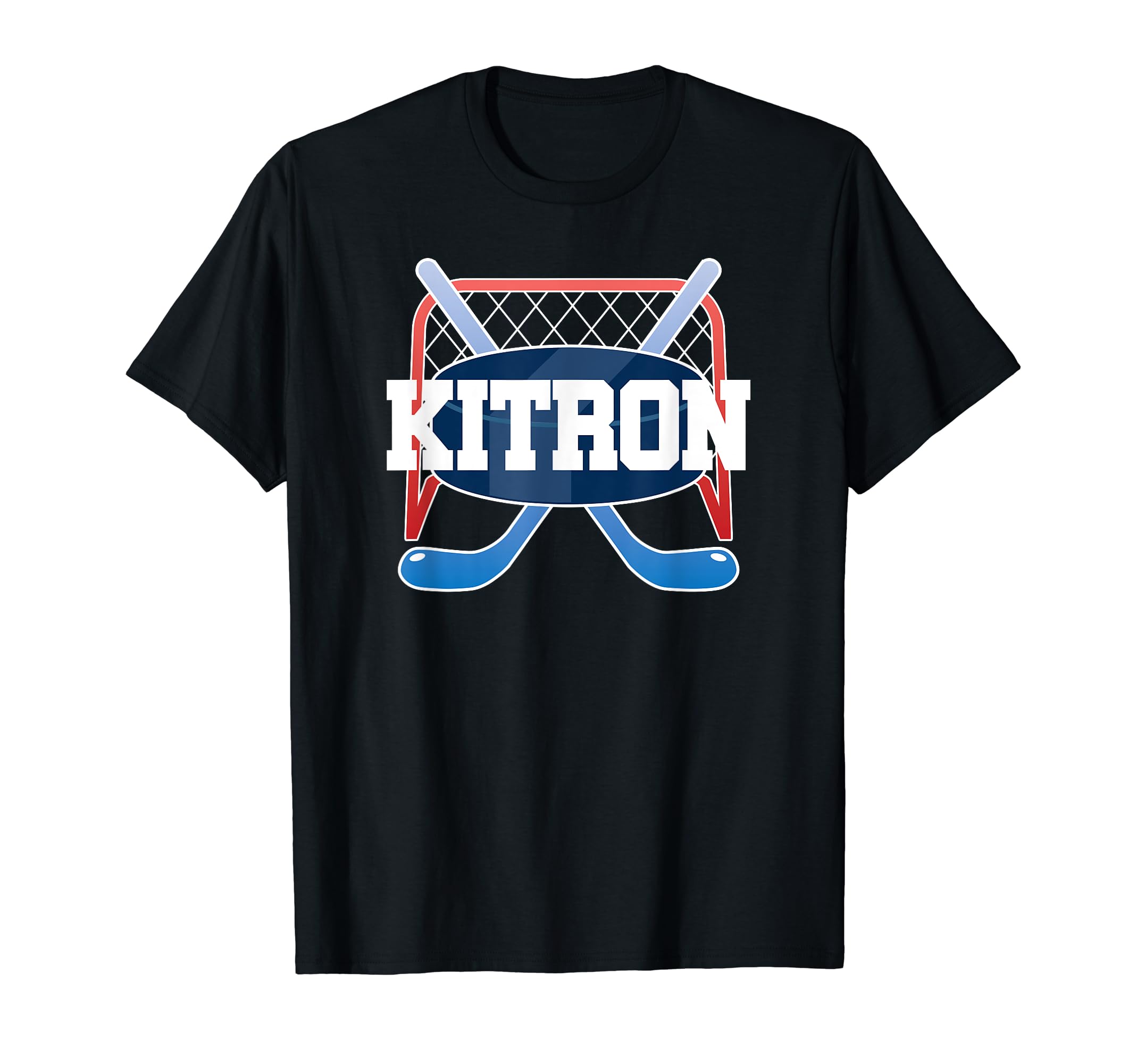 Kitron Name Boys Hockey Play Ice Rink Field Stick Puck Ball T-Shirt