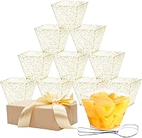 Vista 1 de YINVA Dessert Cups 50Pcs Plastic Dessert Cups + 50Pcs Plastic Spoons Mini Dessert Cups 2oz60ml Reusable Plastic Dessert Cup Dessert for Dessert