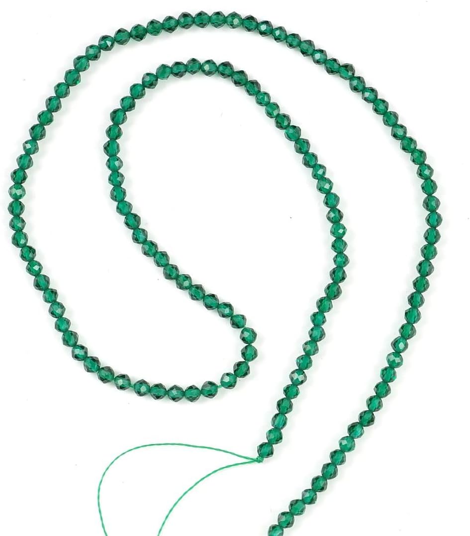 Adabele 230pcs Natural Emerald Green Jade Healing Gemstone 3mm (0.12 Inch) Small Tiny Faceted Round Loose Beads Gem Stone Spacer for Jewelry Making GH3R-10 - Image 4