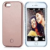 Vanjunn Selfie Light Case for Iphone 6plus Led Case for Iphone 6s plus - Cell Phone Case with Rechargeable Backup Rose gold