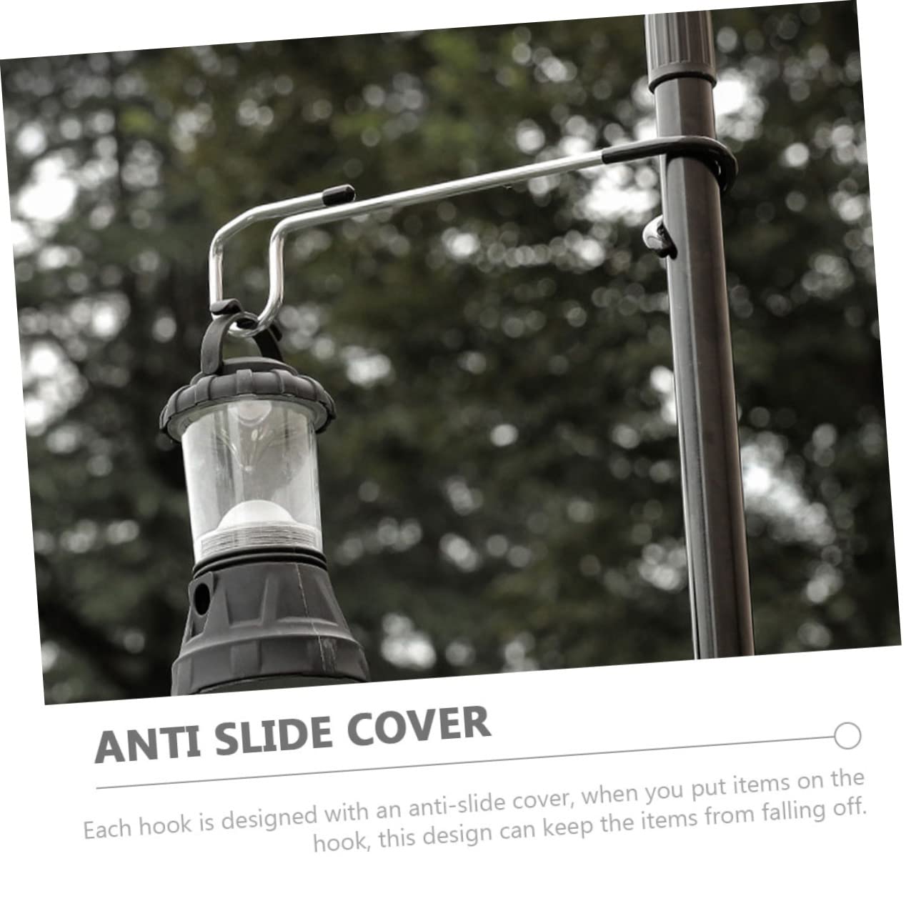 ifundom 2Pcs Portable Lantern Hangers with Skid Design Multi Functional Hooks for Outdoor Camping Hiking Fishing and Picnics Sturdy and Space Saving Lamp Holders