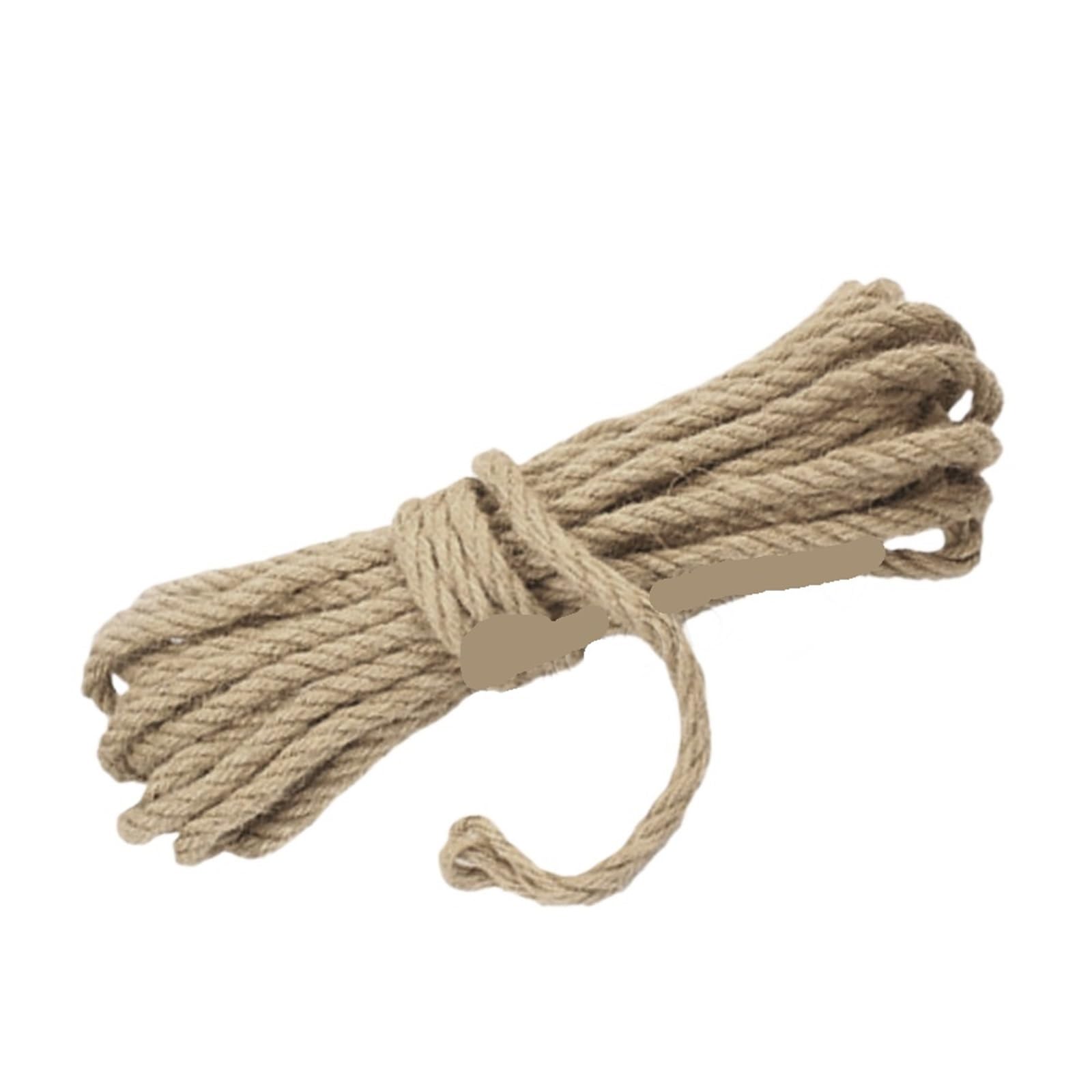 2PCS 50m Jute-Schnur Seil Party Hochzeit Verpackung Schnüre Gewinde Camping Ausrüstung Reparatur Kratzen DIY Handwerk Dekoration 10Meter Für Camping Garten
