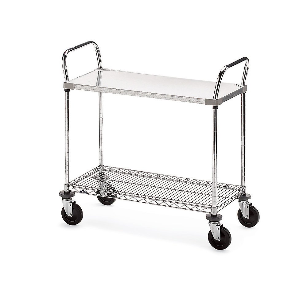 Metro Galvanized/Wire Carts 48"W x 24"D Shelf Office