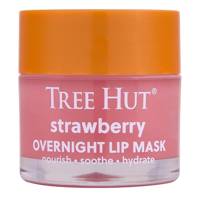 Máscara labial noturna de morango Tree Hut, 17 g