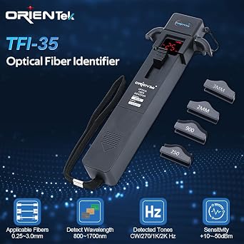 Optical Live 4 Adapters Live Fiber Detector 800-1700nm Traffic Identifier