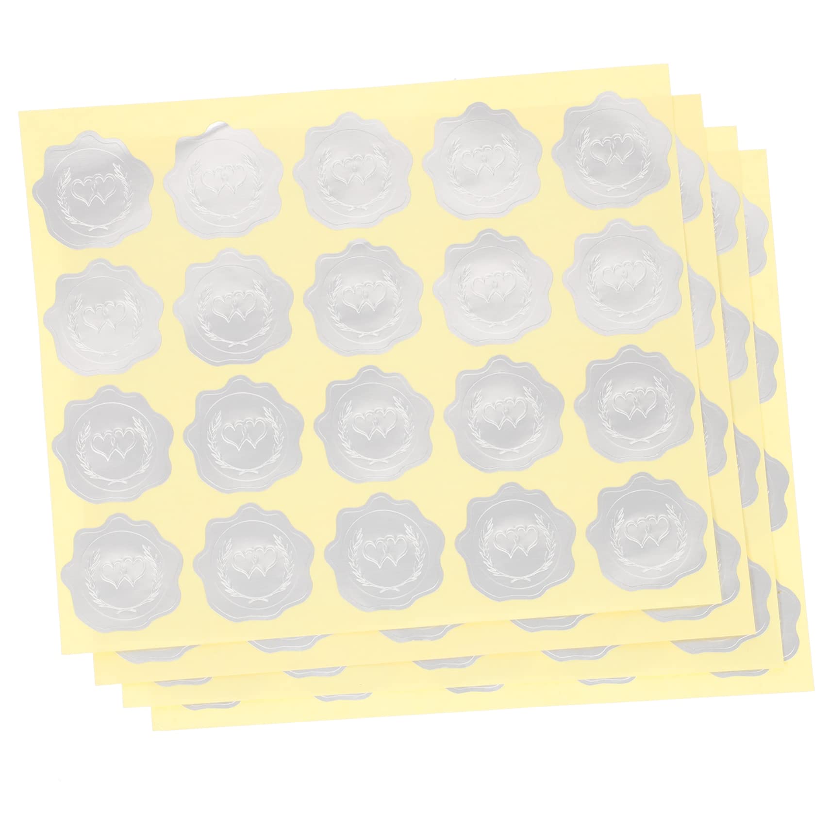 Lurrose 25fogli Adesivi Per Buste Stickers Per Chiusura Decorazioni Per e Adesivi Multi-funzionper Etichette e