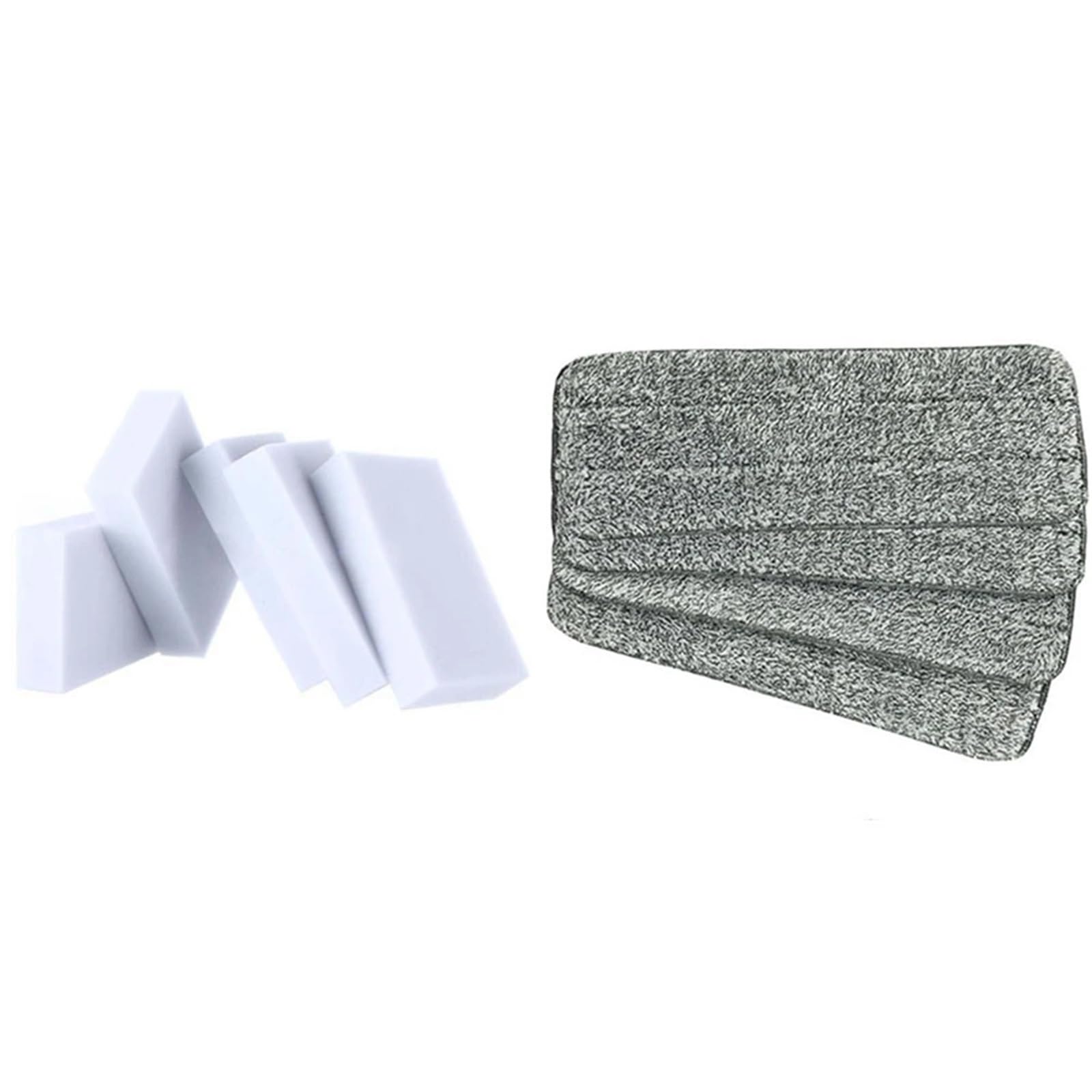 Almohadillas para Trapeador 100 esponjas limpiadoras de Espuma y 10 mopas Microfibra for Limpieza Suelos casa