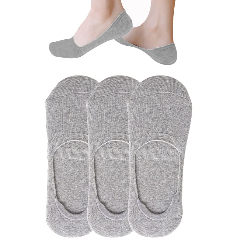 Image of Fit in Clouds Womens noshow low cut liner invisible nonslip socks for flats sneakers sock 80% cotton white black grey & skin