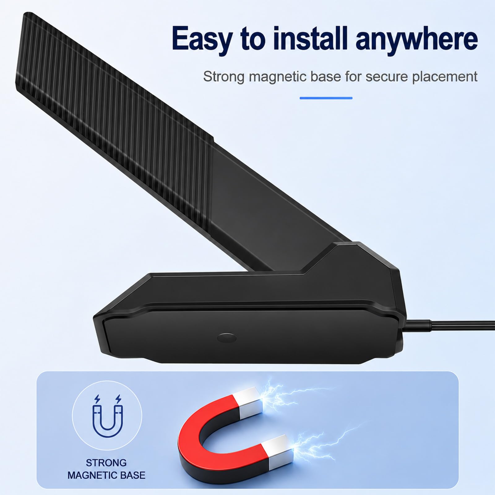 WiFi 7 Gaming scheda madre antenna base magnetica con connettore push-on (non RP-SMA), Kaunosta