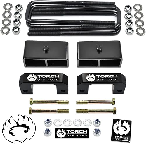 TORCH Kit de elevación completa delantera de 2 pulgadas para Chevy Silverado GMC Sierra 1500 GM 2WD 4WD RWD 4x4 (2 pulgadas delanteras 1.5 pulgadas