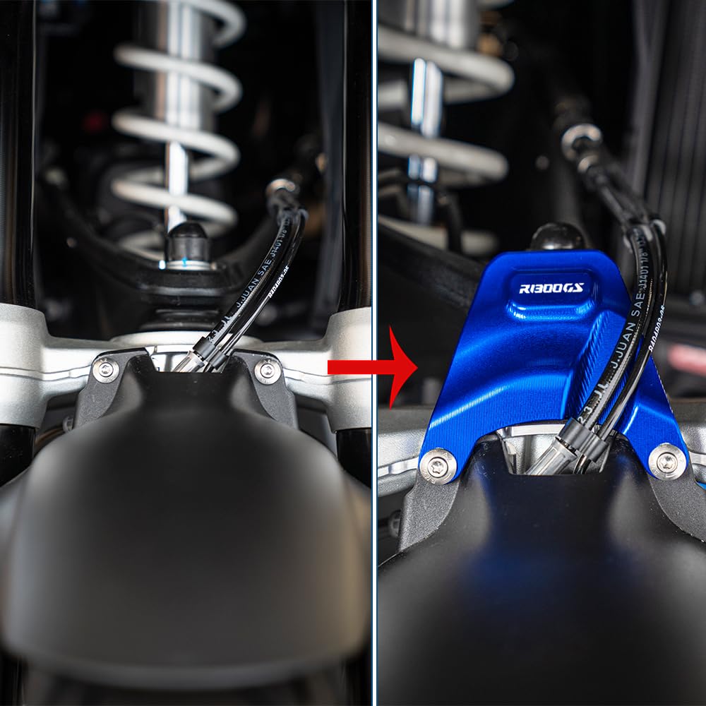 Adatto per R1300GS ADVENTURE R 1300 GS R 1300GS Adventure ADV 2024 2025 Accessori Moto CNC Alluminio Telelever Giunto Protezione Protezione Protezione (Blu)