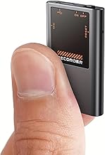 SIFER 64GB Dictaphone Voice Recorder, Magnetic Device with Playback, 3072Kbps Professional Rechargeable Audio Recorder with AI Intelligent Noise Reduction for Lecture Meeting Interview Class