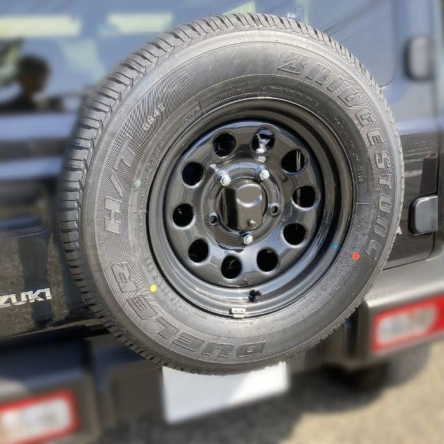 Amazon.co.jp: 新車外しジムニーシエラ スペアタイヤ 鉄ホイール 